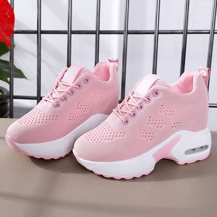Mesh Lace-up Wedge Heel Naisten Lenkkarit