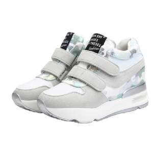 Patchwork Camouflage Platform Velcro Naisten Lenkkarit