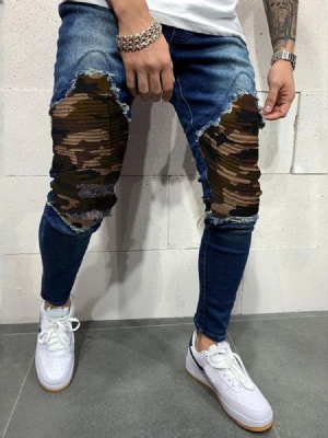 Naamiointikynät Hole Casual Mid Waist -farkut