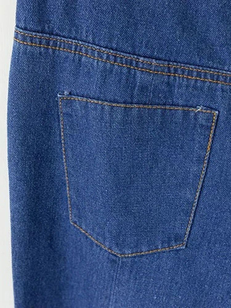 Naisten Bellbottoms-pestävät Tavalliset Korkean Vyötärön Ohut Farkut