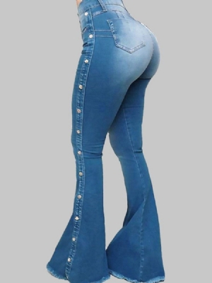 Naisten Napinlävittäiset Bellbottoms-vetoketjut