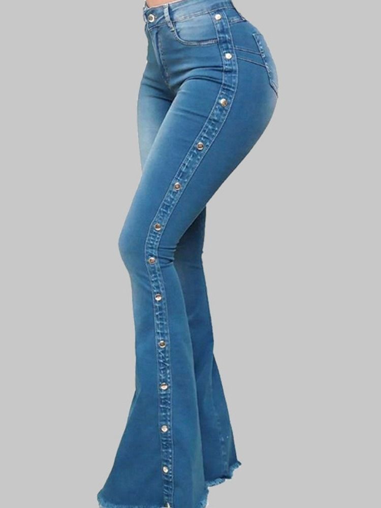 Naisten Napinlävittäiset Bellbottoms-vetoketjut
