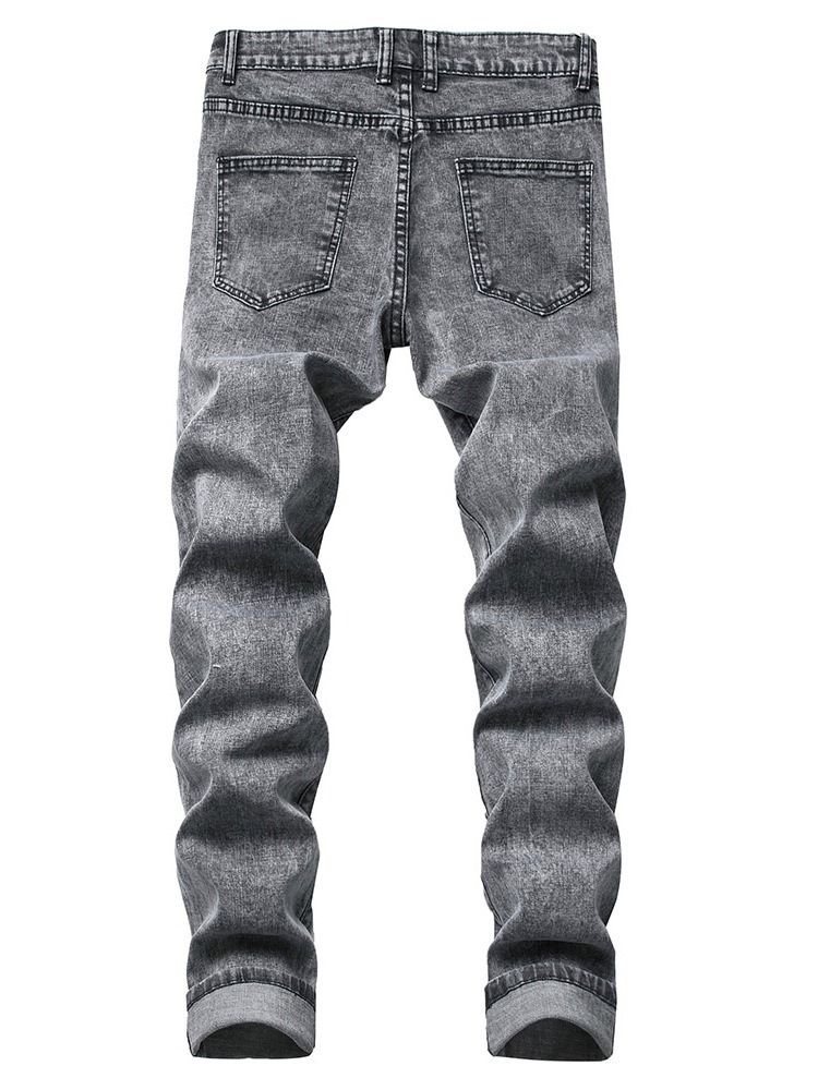 Napinväriset Casual-miesten Farkut