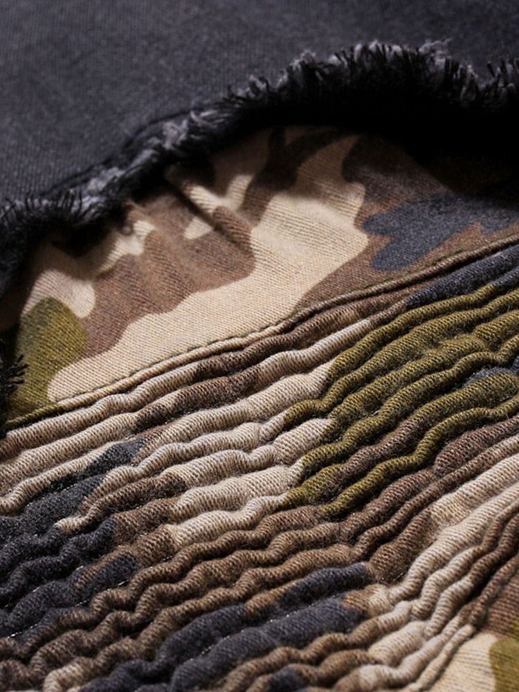 Patchwork-naamiointikynät Housuilla Joissa On Keski Vyötärö