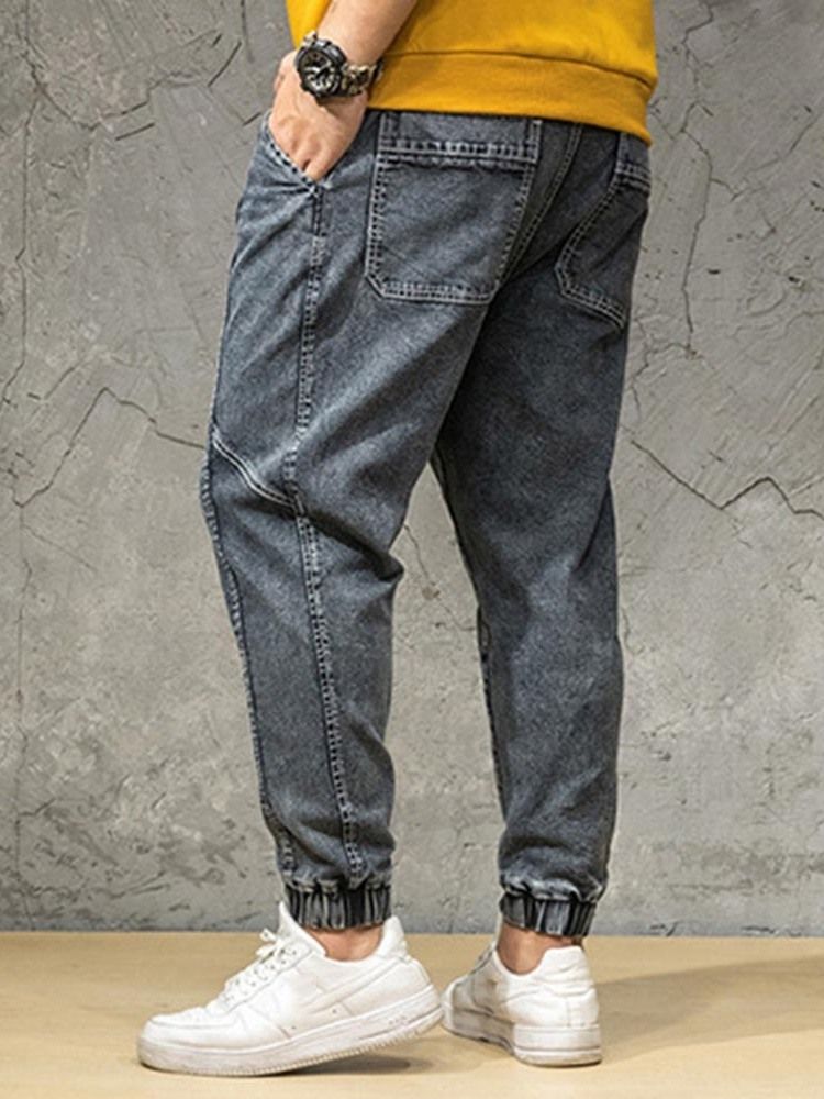 Pocket Japanese Zipper Miesten Farkut