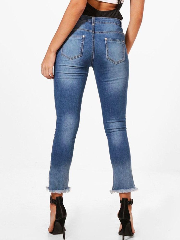 Skinny Denim Epäsymmetriset Naisten Farkut