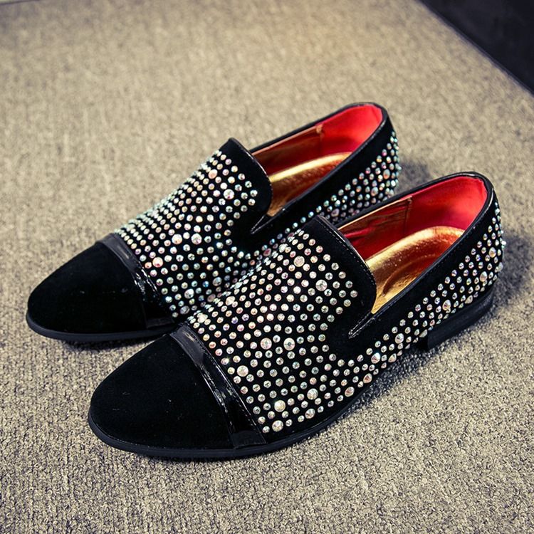 Miesten Matalat Ylemmät Tavalliset Slip-on-pu-vapaa-ajan Kengät