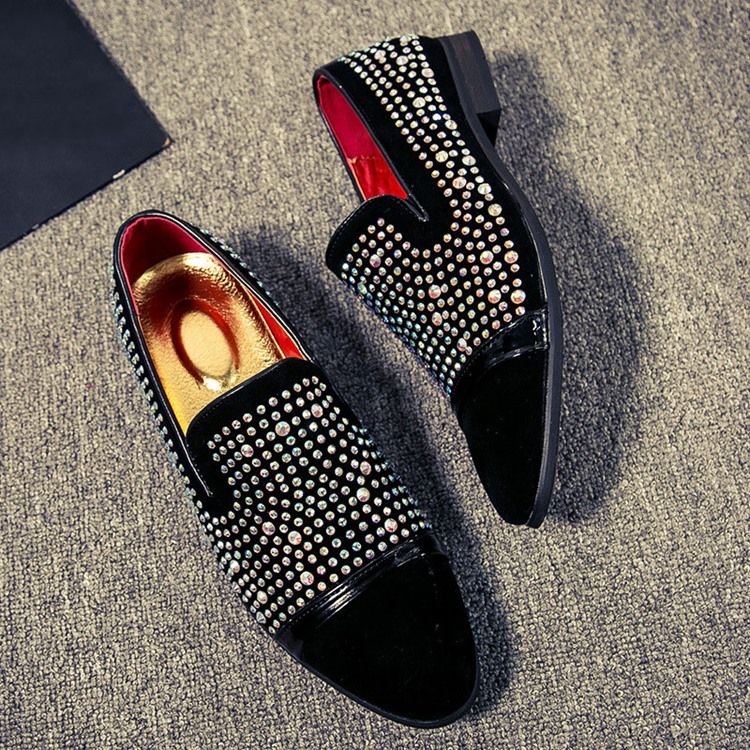 Miesten Matalat Ylemmät Tavalliset Slip-on-pu-vapaa-ajan Kengät