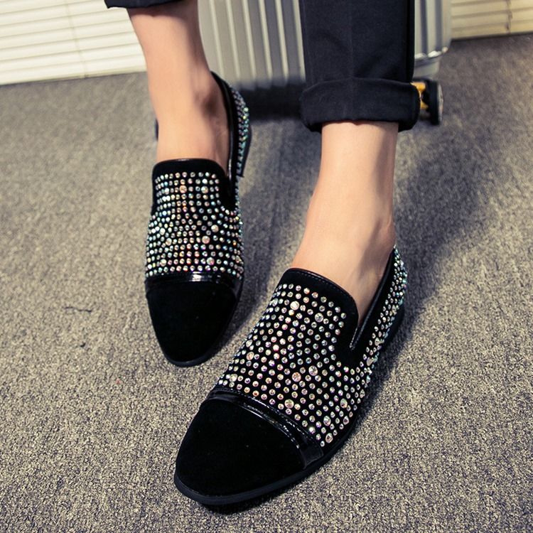 Miesten Matalat Ylemmät Tavalliset Slip-on-pu-vapaa-ajan Kengät