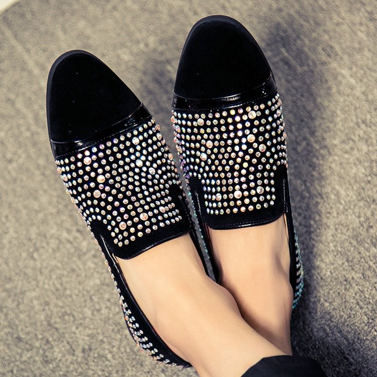 Miesten Matalat Ylemmät Tavalliset Slip-on-pu-vapaa-ajan Kengät
