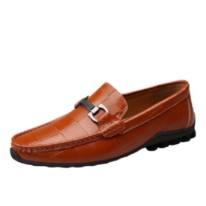 Plaid Slip-on Round Toe Miesten Vapaa-ajan Kengät