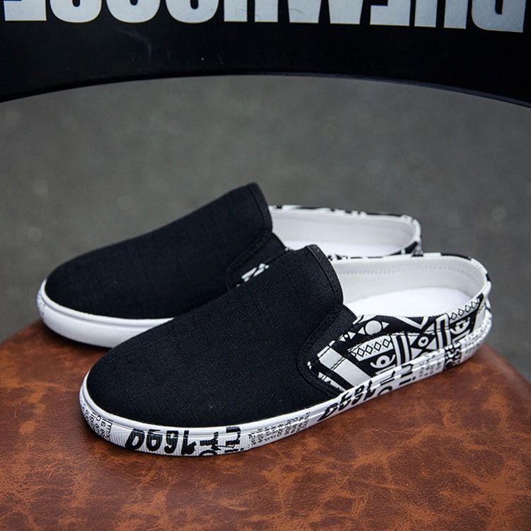 Print Slip-on Round Toe Miesten Kengät