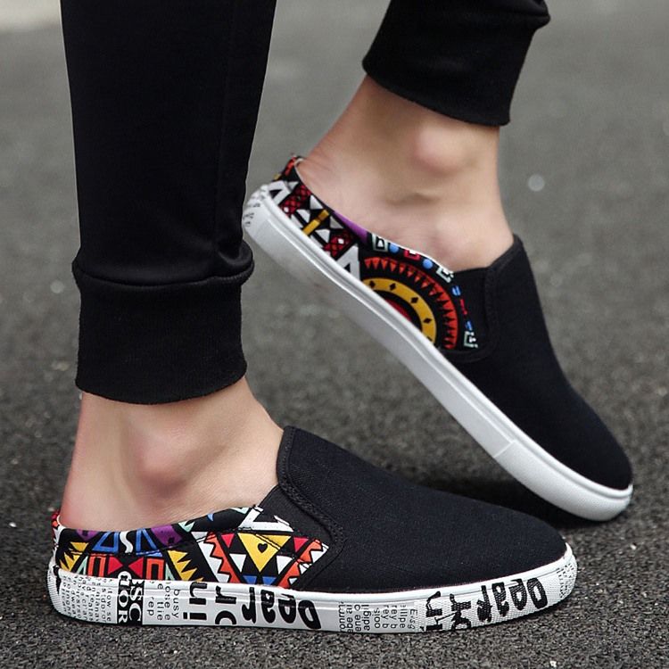 Print Slip-on Round Toe Miesten Kengät