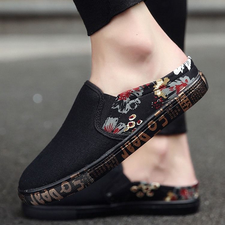 Print Slip-on Round Toe Miesten Kengät