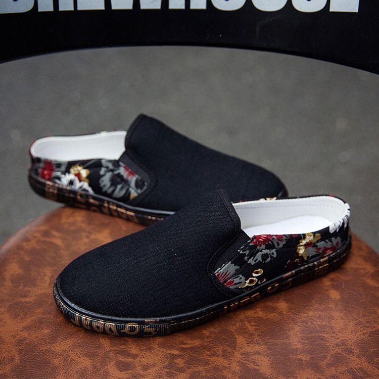 Print Slip-on Round Toe Miesten Kengät