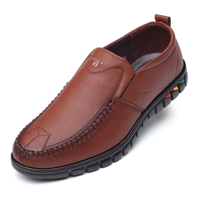 Pu Slip-on Round Toe Miesten Mukavat Kengät
