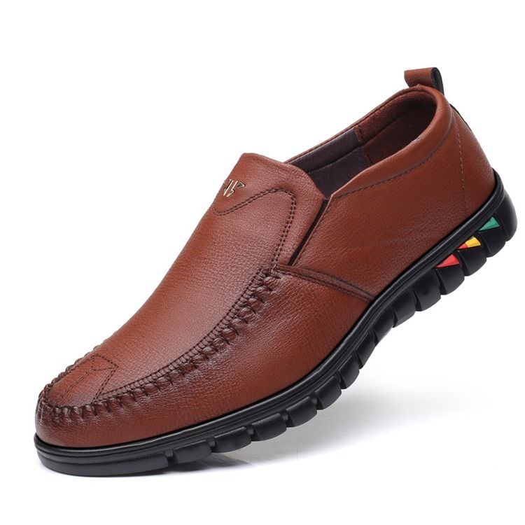 Pu Slip-on Round Toe Miesten Mukavat Kengät