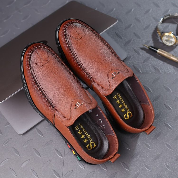 Pu Slip-on Round Toe Miesten Mukavat Kengät