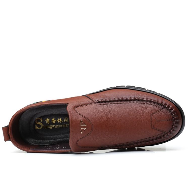 Pu Slip-on Round Toe Miesten Mukavat Kengät