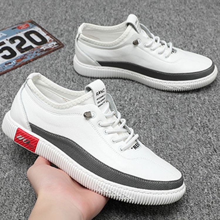 Pu Slip-on Round Toe Miesten Skeittikengät