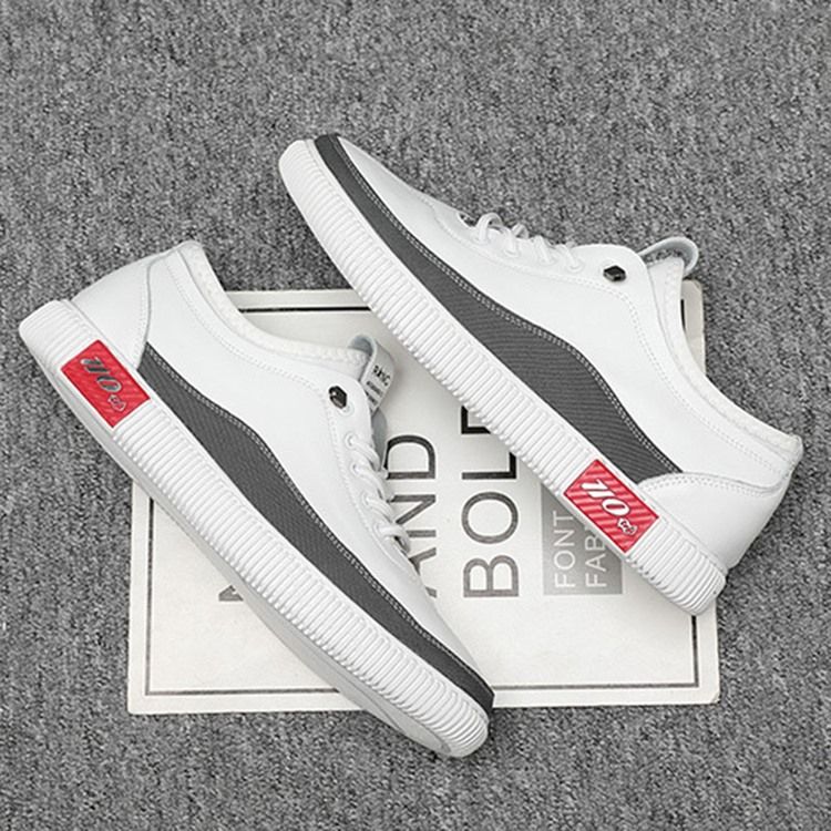 Pu Slip-on Round Toe Miesten Skeittikengät