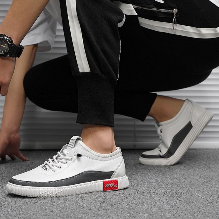 Pu Slip-on Round Toe Miesten Skeittikengät