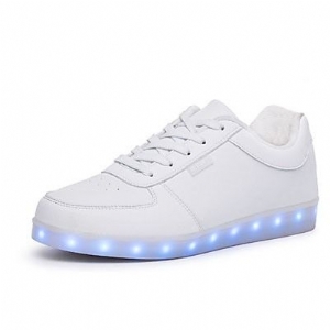 Pyöreä Varvas Litteä Kantapää Miesten Led-kengät