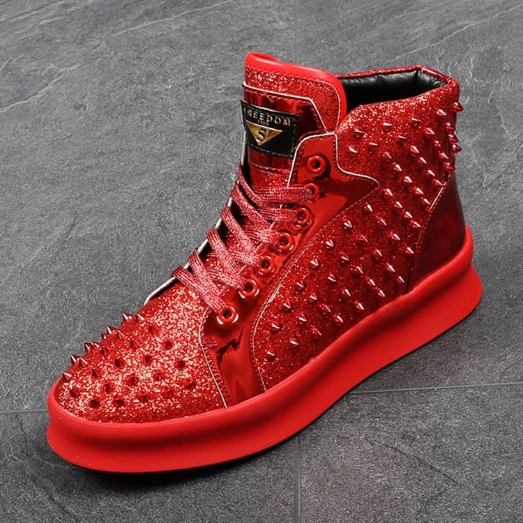 Rivet Round Toe Plain Miesten Lenkkarit