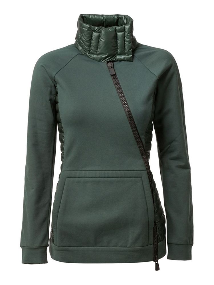 Naisten Slim Zipper Turtleneck -huppari