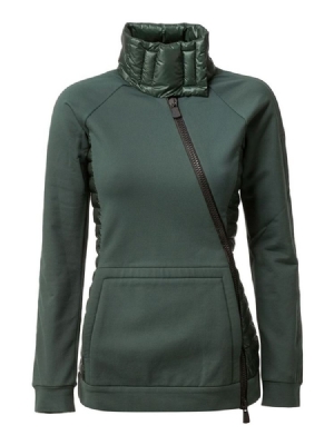 Naisten Slim Zipper Turtleneck -huppari
