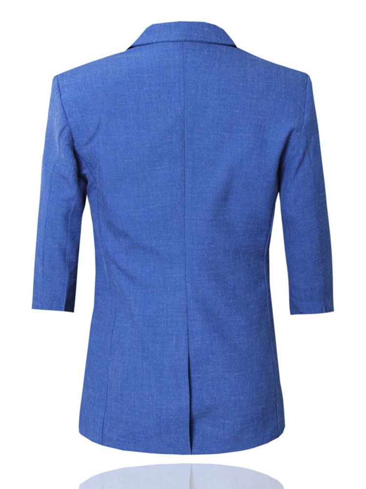 Blazer Button Plain Miesten Puku