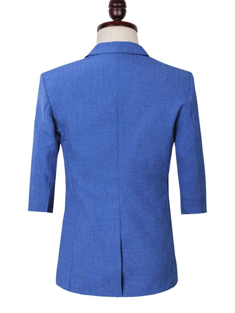 Blazer Button Plain Miesten Puku