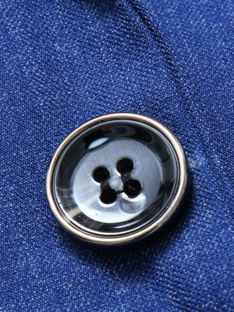 Blazer Button Plain Miesten Puku