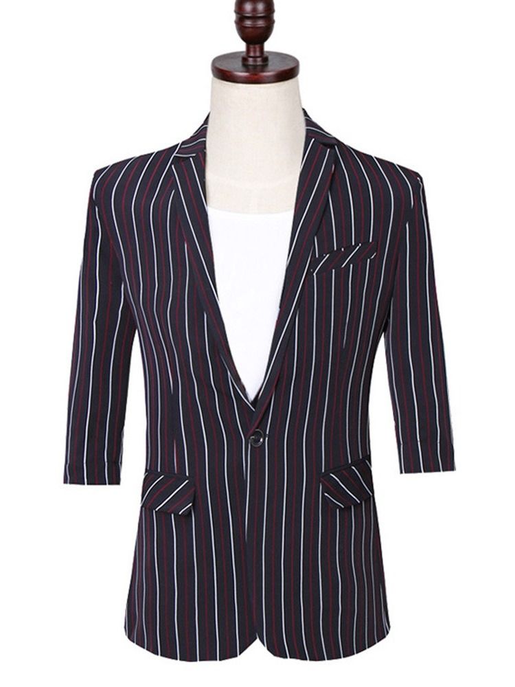 Blazer Fashion Button Miesten Puku