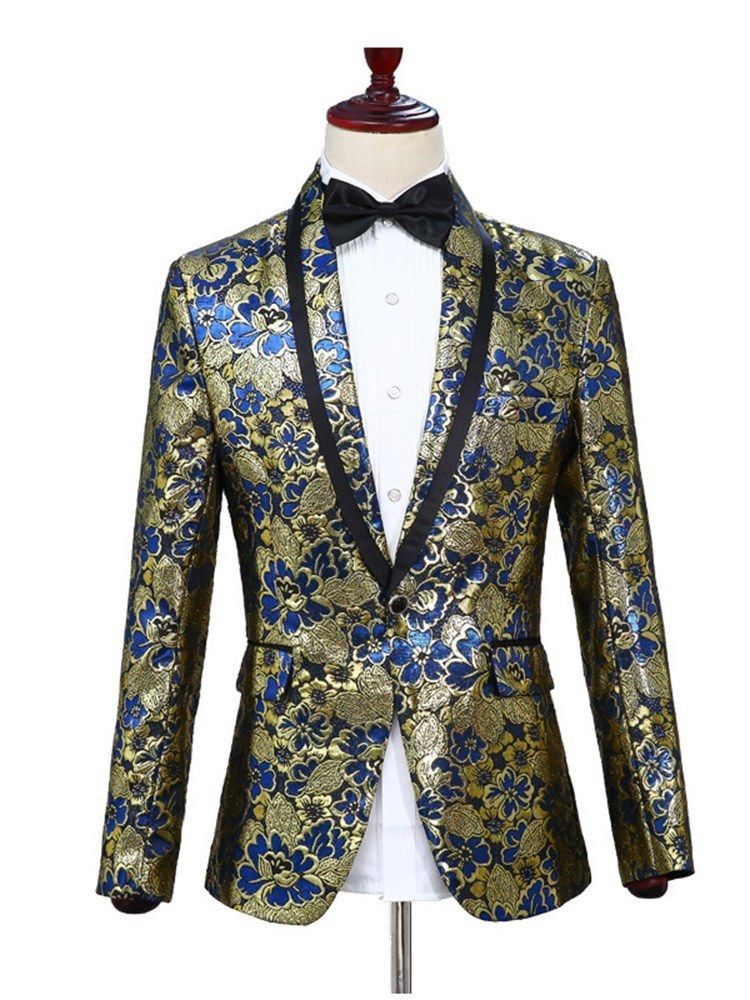 Huivikaulus Floral Blazer -housut Miesten Pallojuhapuvut