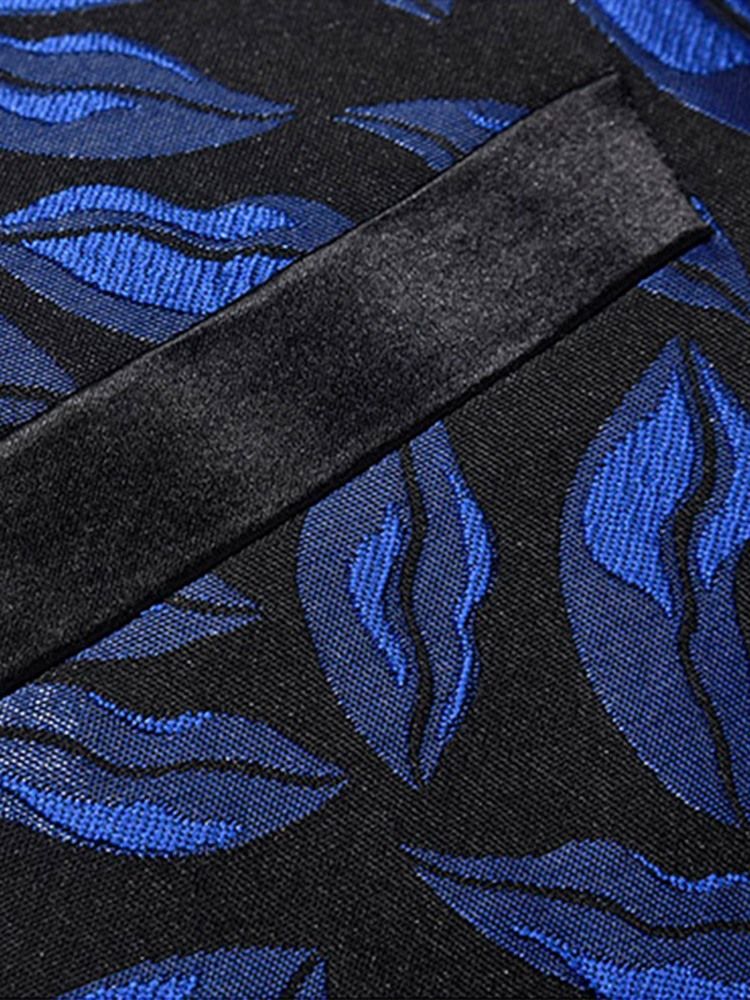 Laskostettu Värillinen Miesten Puku