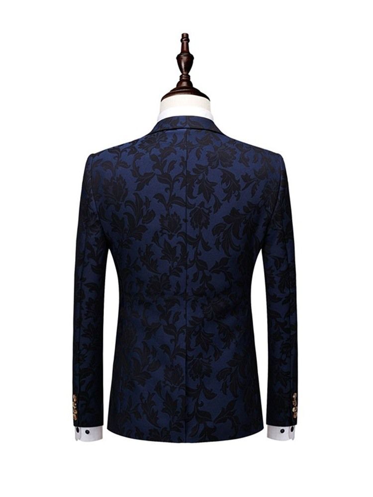 Muoti Button Blazer Miesten Puku