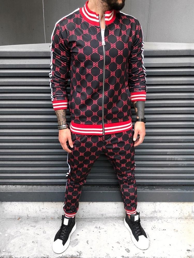 Plaid Print Sports Miesten Asu
