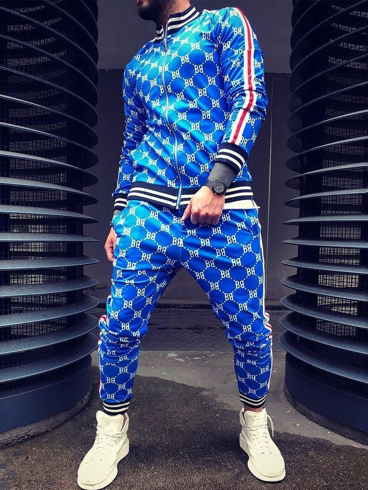 Plaid Print Sports Miesten Asu