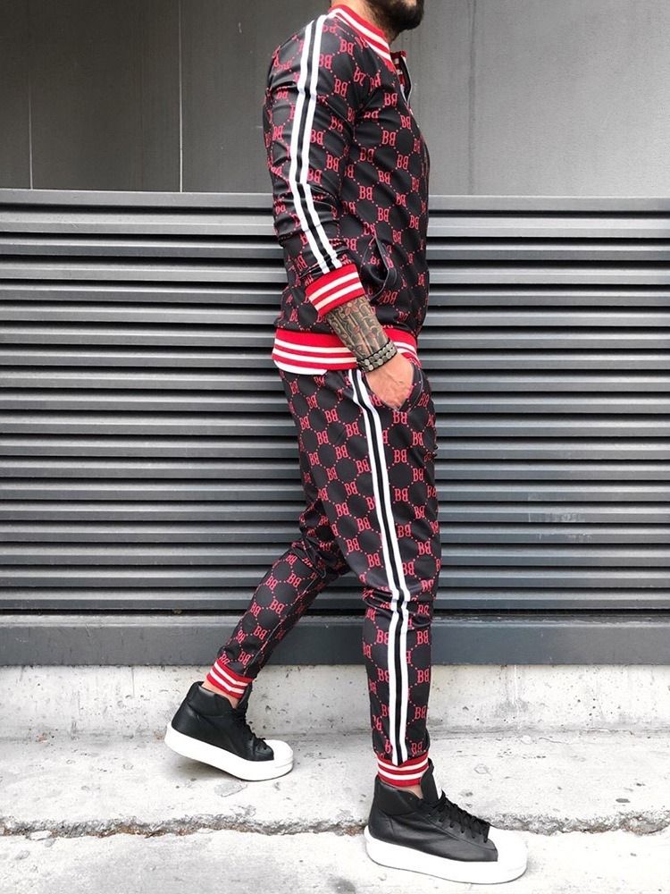 Plaid Print Sports Miesten Asu