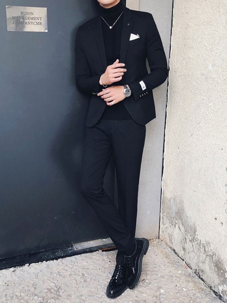 Pocket Formal Pants Miesten Puku