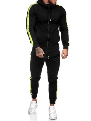 Pocket Hoodie Color Block Miesten Asu