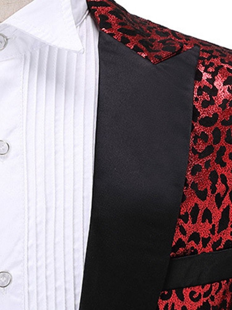 Print Color Block Muoti Miesten Puku