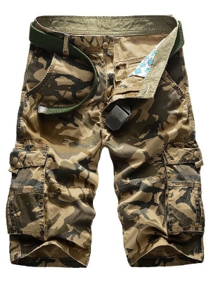 Camouflage Pocket Loose Casual Miesten Shortsit