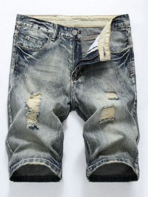 Hole European Mid Waist -farkkushortsit