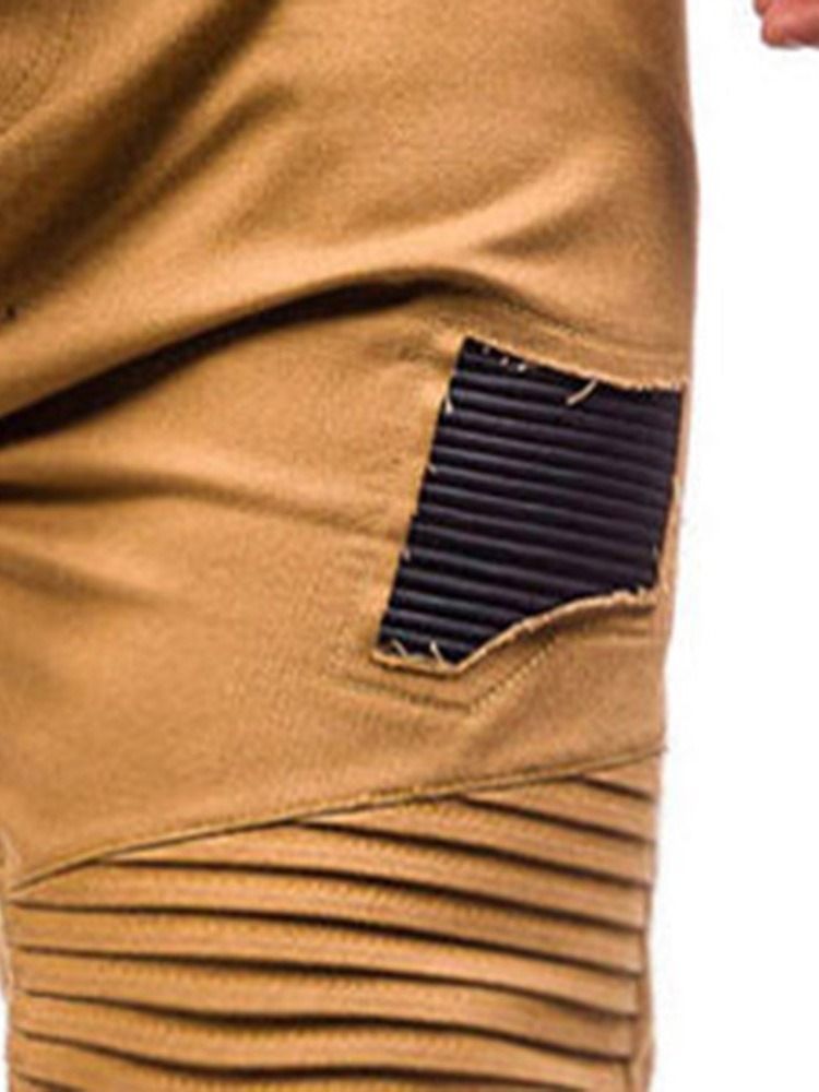 Löysät Patchwork-värilohkoiset Nauhalliset Miesten Shortsit