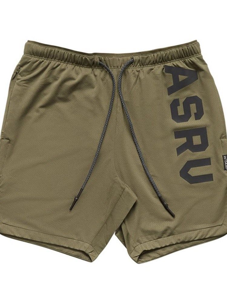Löysät Printtikirjeiset Urheiluhousut Miesten Shortsit