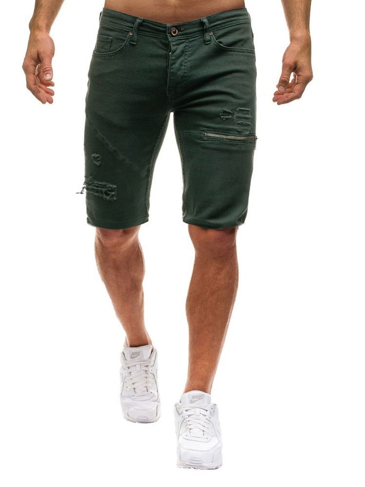 Löysät Vetoketjulliset Miesten Rento Shortsit