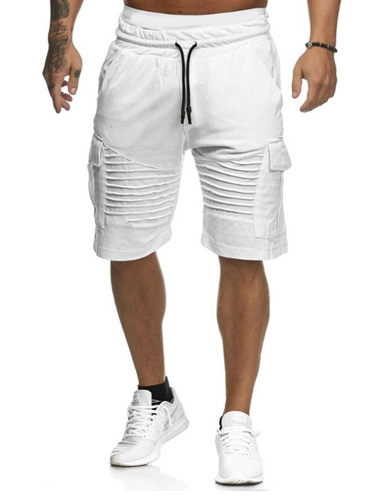 Loose Harem Plain Low Waist Casual Miesten Shortsit