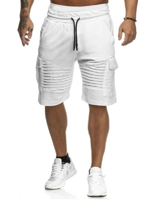 Loose Harem Plain Low Waist Casual Miesten Shortsit